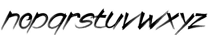 Brakskher-Regular Font LOWERCASE