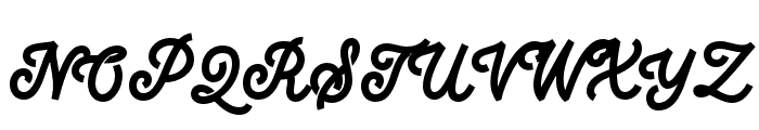 Brampton-Script Font UPPERCASE