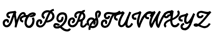 BramptonScript-Organic Font UPPERCASE