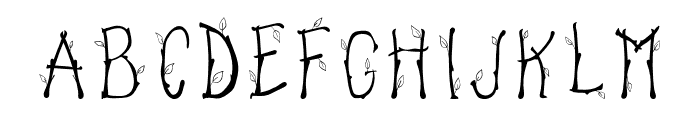 Branch Of Tree Font LOWERCASE