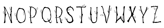 Branch Of Tree Font LOWERCASE
