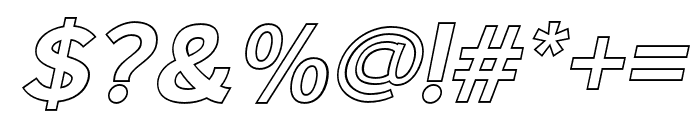 Branden-OutlineItalic Font OTHER CHARS