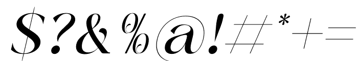 Branding Aliskaje Italic Font OTHER CHARS