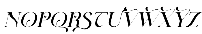 Branding Aliskaje Italic Font UPPERCASE