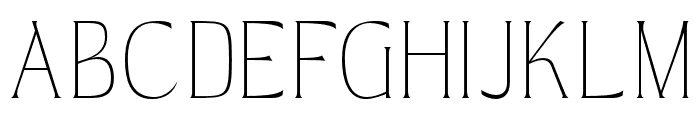 Braney Thin Font UPPERCASE
