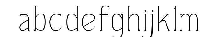 Braney Thin Font LOWERCASE