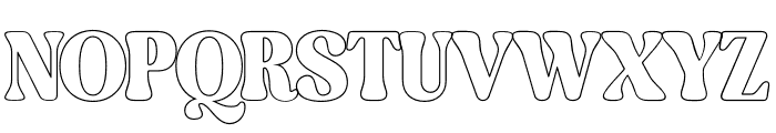 Branger-Outline Font UPPERCASE