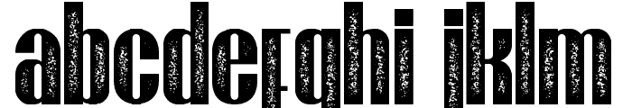 Brasham Stamp Font LOWERCASE