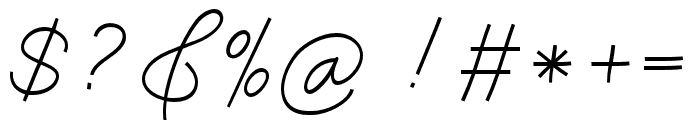 BrastagiSignature Font OTHER CHARS