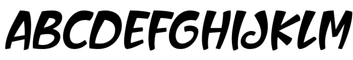 Brave Freeman Italic Font UPPERCASE