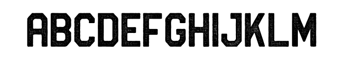 BraveBrigade-Halftone Font UPPERCASE