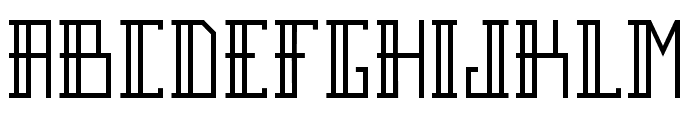 Breach Outline Second Font UPPERCASE