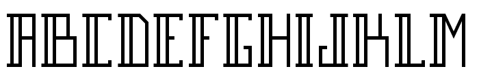 Breach Outline Font LOWERCASE