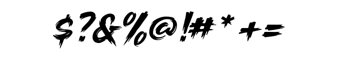 Break Brush Regular Font OTHER CHARS