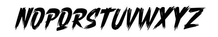 Break Brush Regular Font UPPERCASE