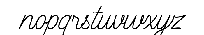 BreakLoveline Font LOWERCASE