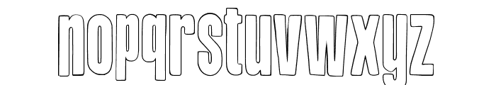 Breakbeat Ringtone Outline Font LOWERCASE