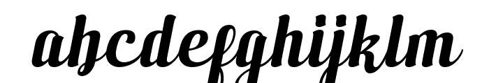 Breakey Pump Italic Font LOWERCASE