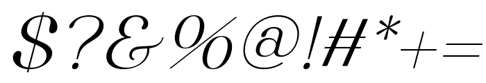 Breath-Italic Font OTHER CHARS