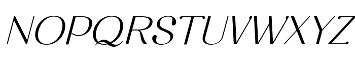 Breath-Italic Font UPPERCASE