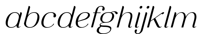 Breath-Italic Font LOWERCASE