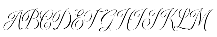 Brecia Lovely Regular Font UPPERCASE
