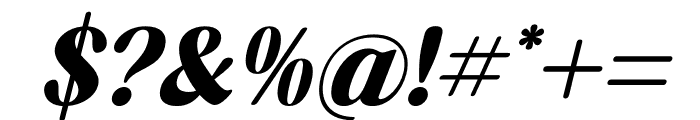 Bredga Italic Font OTHER CHARS