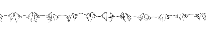 Breed Cat Ears Font LOWERCASE