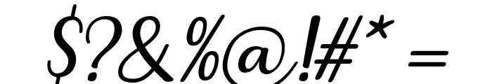 Breetty Italic Font OTHER CHARS