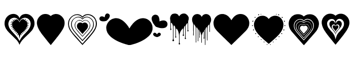 Breeze heart Regular Font OTHER CHARS