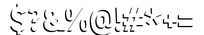 Brenat-Extrude Font OTHER CHARS