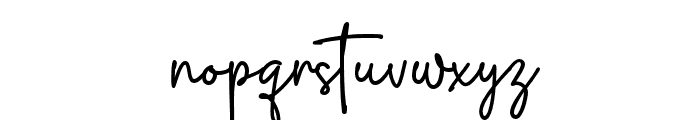 Brettley Signature Regular Font LOWERCASE