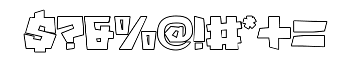Brexh-Outline Font OTHER CHARS