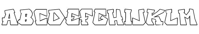 Brexh-Outline Font UPPERCASE
