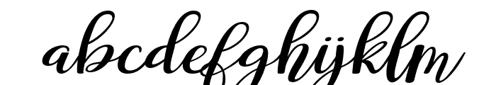 Briallana-Regular Font LOWERCASE