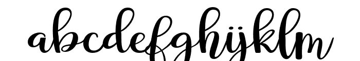 BriallanaUpright-Regular Font LOWERCASE