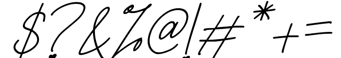 Briamitta Italic Font OTHER CHARS