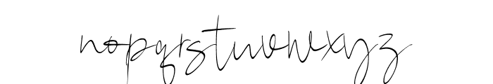 BrianWiliamSignature-Regular Font LOWERCASE