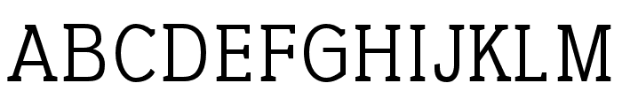 Bric regular Font UPPERCASE