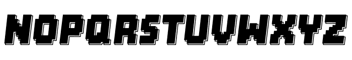 Brick Byte Shadow Italic Font UPPERCASE