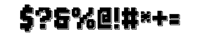 Brick Byte Shadow Font OTHER CHARS