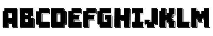 Brick Byte Shadow Font UPPERCASE