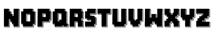 Brick Byte Shadow Font UPPERCASE