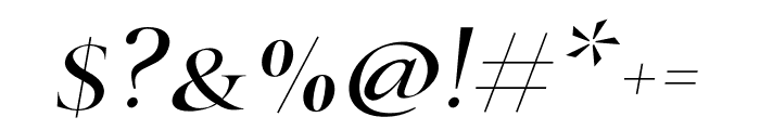 Bride Bold Italic Font OTHER CHARS