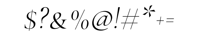 Bride Italic Condensed Font OTHER CHARS