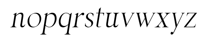 Bride Italic Condensed Font LOWERCASE