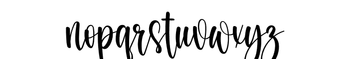 Bride Signature Font LOWERCASE