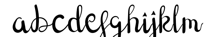 Brides Font LOWERCASE