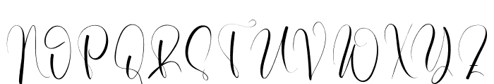 Bridesting Font UPPERCASE