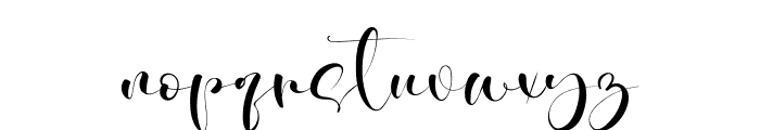 Bridesting Font LOWERCASE